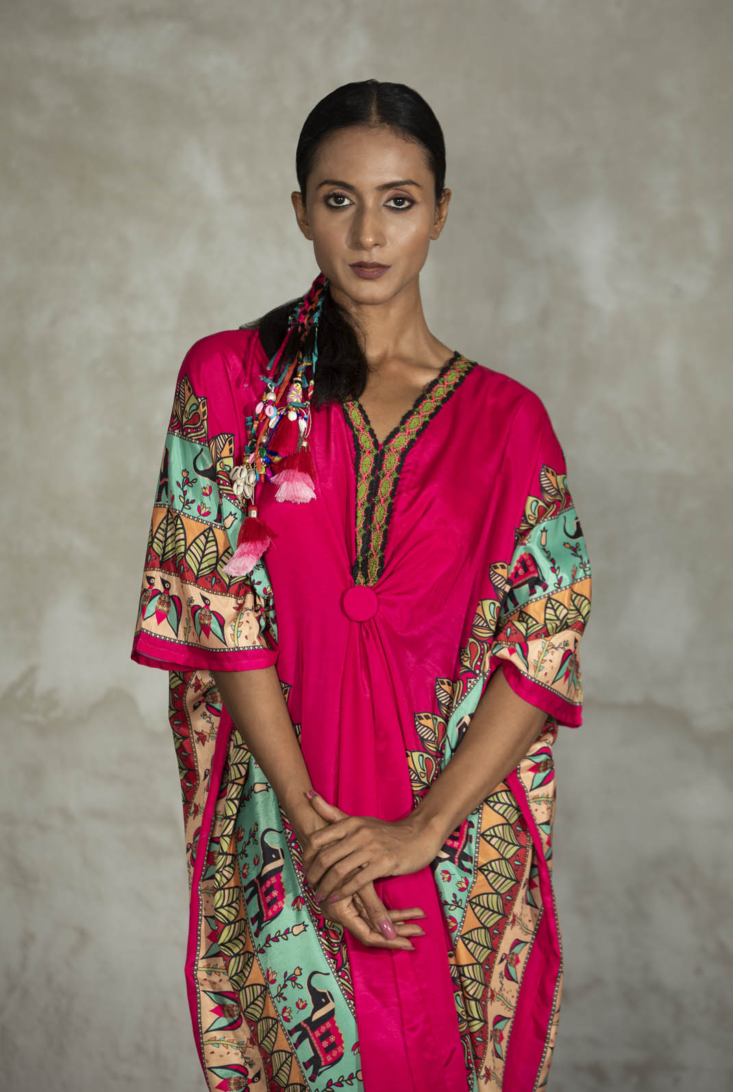 Imara Knotted Kaftan Dress