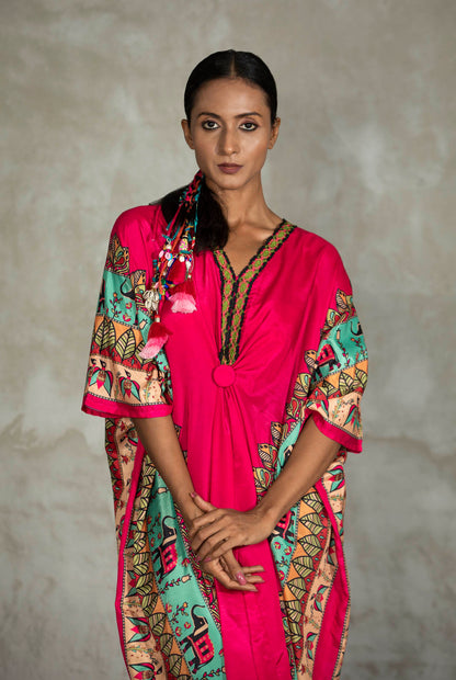 Imara Knotted Kaftan Dress