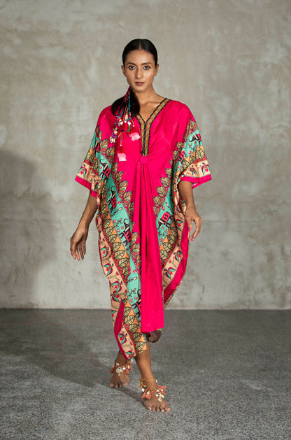 Imara Knotted Kaftan Dress