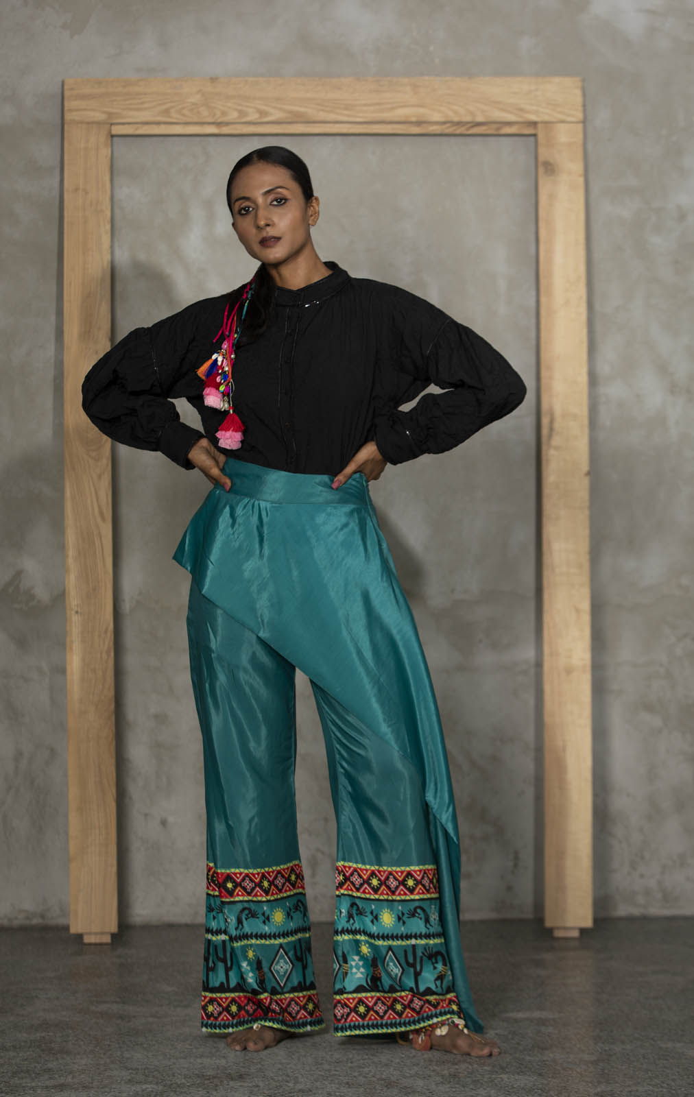 Jabali Crush Shirt With Structured Pants