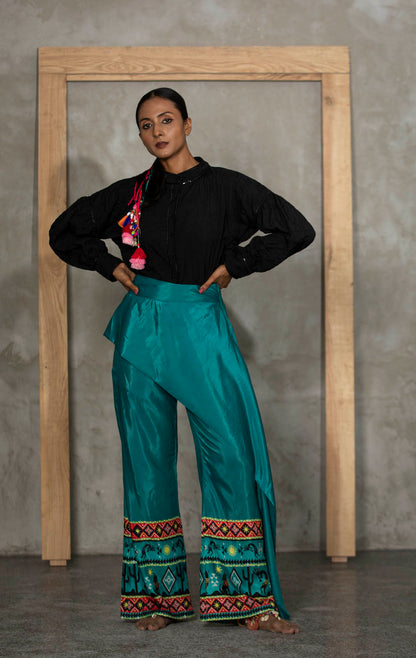 Jabali Crush Shirt With Structured Pants