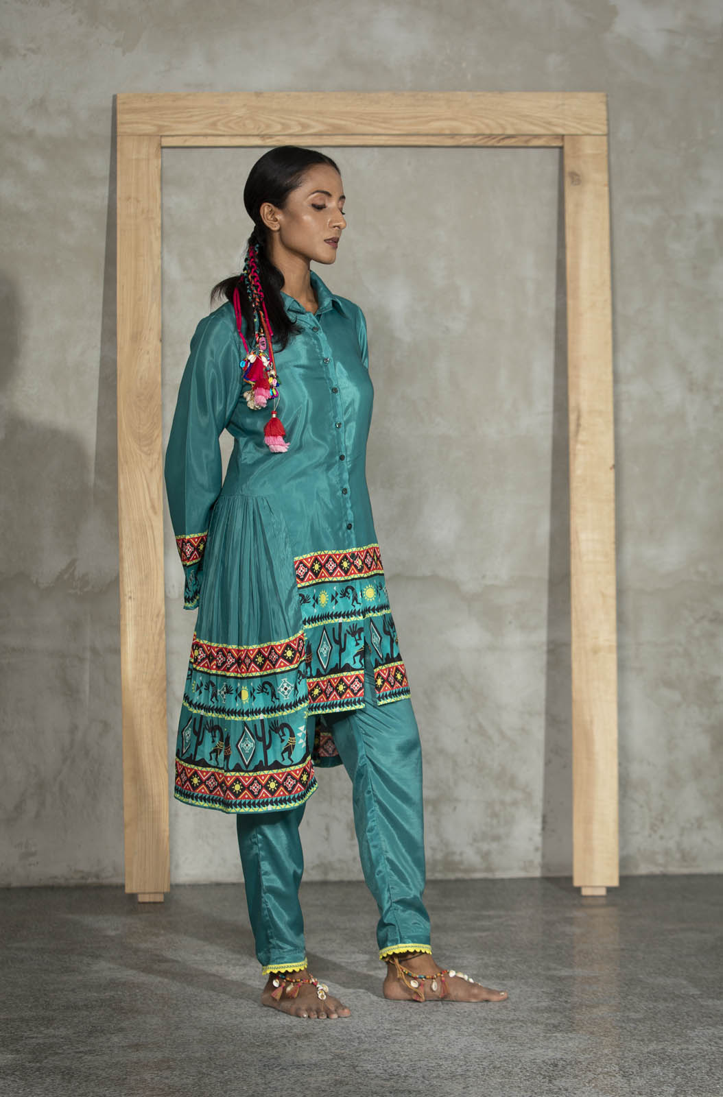 Jabali Gathered Tunic With Pants