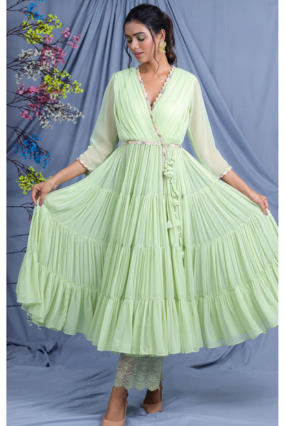 Flux Green Dress Set