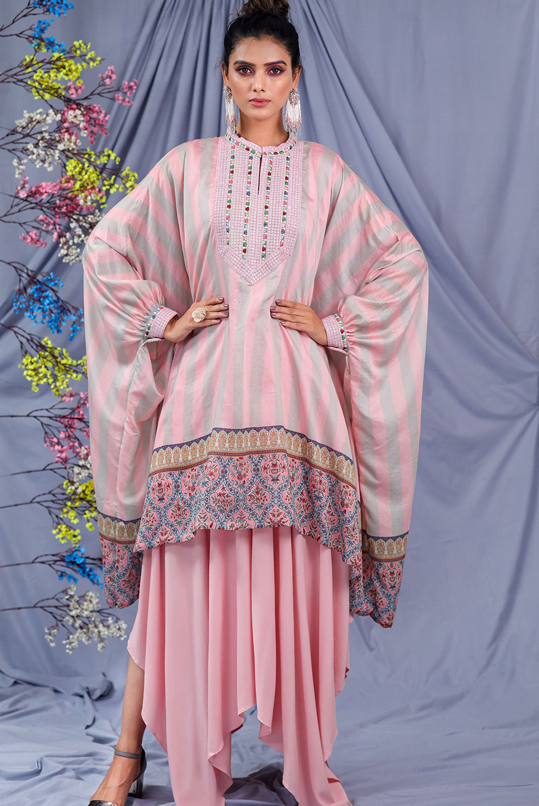 Dogwood Pink Kaftaan Set