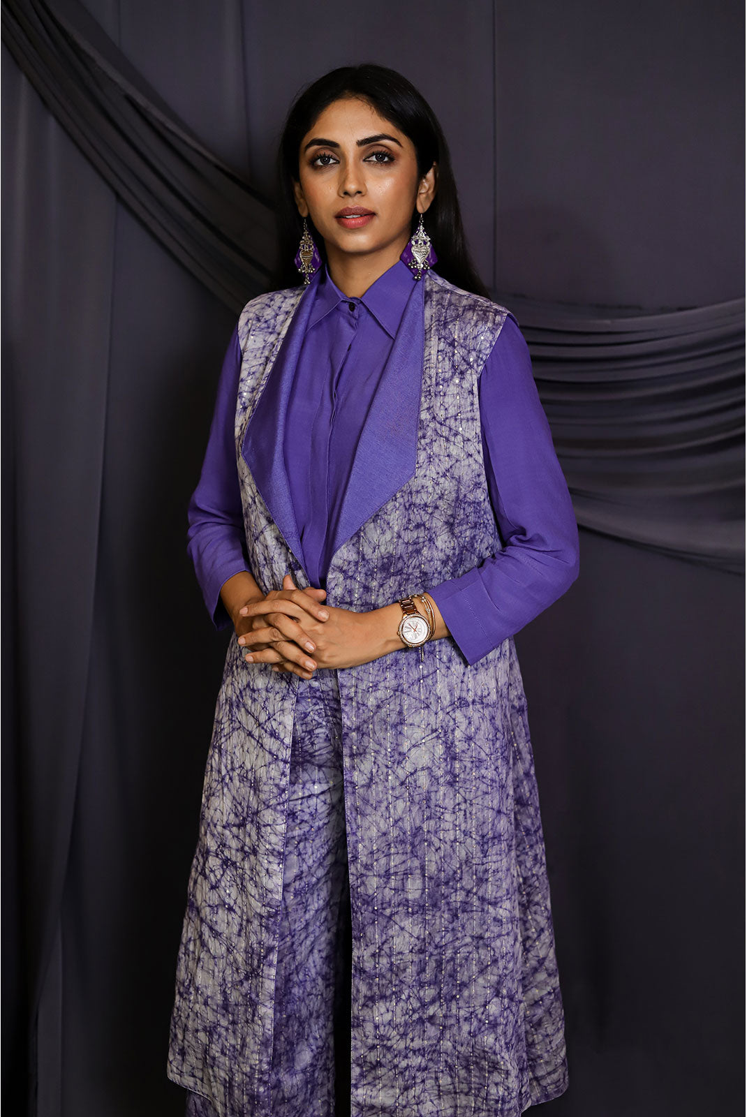 Purple Jacket Set